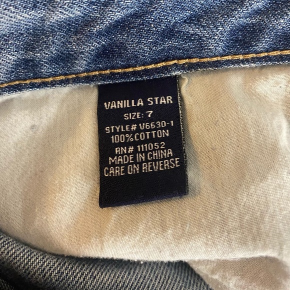 Distressed Denim Mini Skirt - Picture 6 of 6